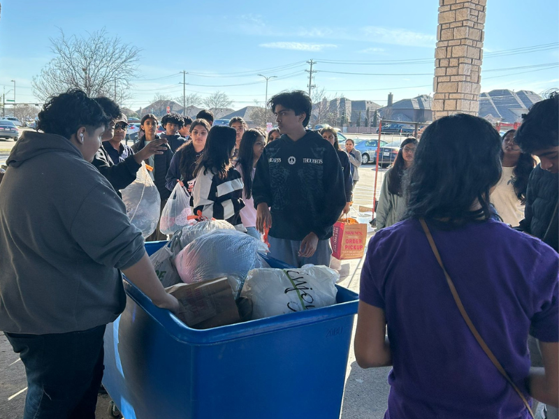 Students at a chapter meeting